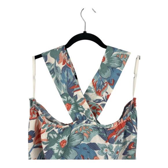 Faherty dress Bay Twist sleeveless halter midi floral size X-Large XL - Picture 4 of 8